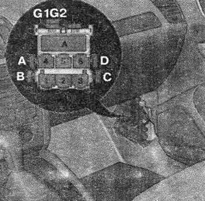 Miejsce montażu 6-pinowego bloku przełączającego na słupku A z przodu. passage, dla pojazdów z…