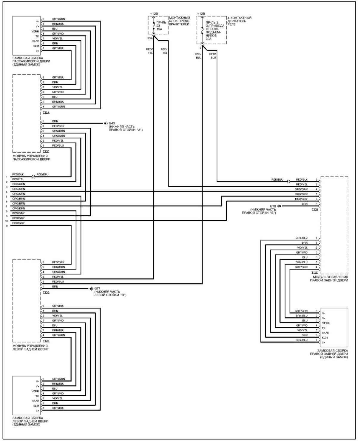 Единый замок (Ауди А4 Б6, 2000-2006 / Электрооборудование ...