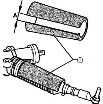 Otvoreni (s prorezom) dio školjke 1 treba biti usmjeren prema dolje