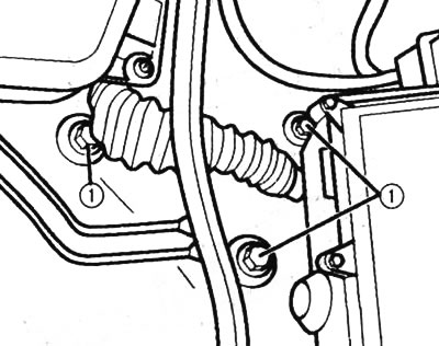 Amortizer se može ukloniti nakon uklanjanja vijaka u dijelu baterije