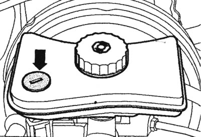 Čep za odzračivanje na spremniku kočione tekućine