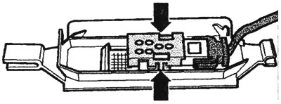 Stražnje svjetlo za noge (pogled iznutra)