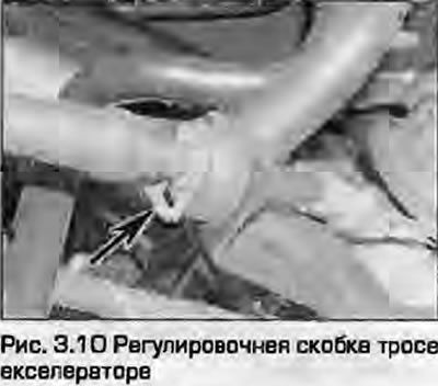 10. Podesite položaj metalnog nosača za podešavanje na vanjskom kućištu sajle na kućištu leptira za…