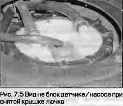 5. Адкруціце шрубы мацавання лючка і зніміце яго з падлогі (мал. 7.5).
