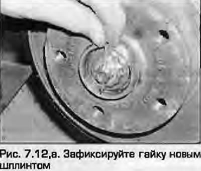 12. Nakon podešavanja matice, postavite pričvrsni prsten i novi rascjepka. Raširite noge rascjepka…