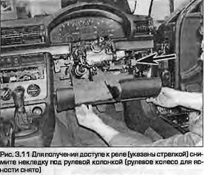 11.. Реле змонтовані на загальному блоці, доступ до якого здійснюється, знявши кожух під рульовою…