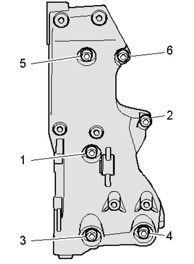 9.11. Auxiliary unit bracket mounting bolts