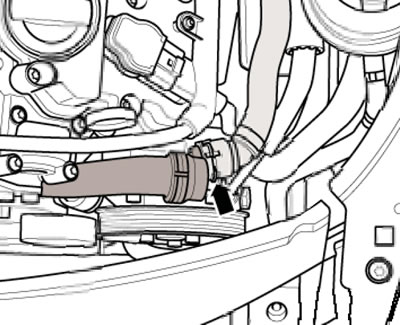 16.9s. Coolant hose on the front coolant pipe