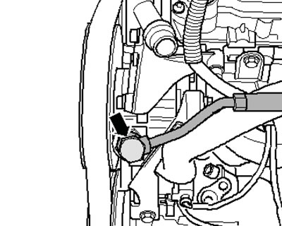 16.10. Power steering line connection