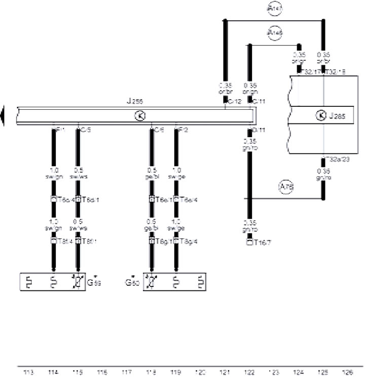 12-9 Control unit in the insert in the instrument panel