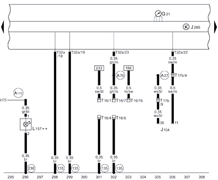 19-22 DLC, speedometer, central armrest lighting