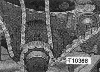 Unscrew the «arrow» bolt of the vibration damper. Remove the gear transmission, to do this remove…