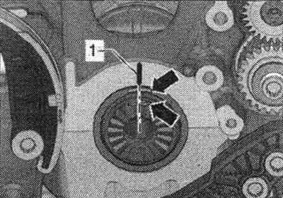 Check the TDC position of the crankshaft: the arrow marks should be opposite each other. Apply a…