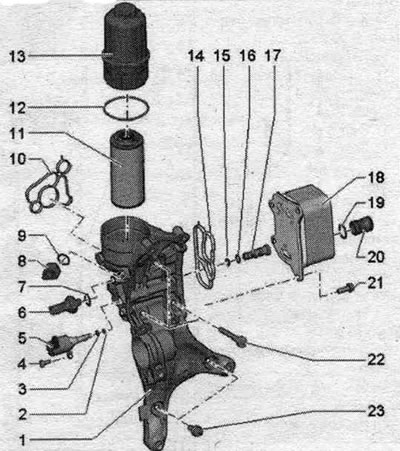 1. Dodatkowy uchwyt. 2/3. O-ring: wymienić. 4. Śruba: 4 Nm i dokręcić o 45°. 5. Zawór sterujący…