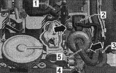 1. Czujnik Halla 3 «G300»; 2. Regulator ciśnienia paliwa «N276»; 3. Paliwo ciśnieniowe. autostrada…