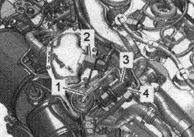3. Ламбда сонда «G39». 4. За сензор за температура на отработените газове 3 «G495».