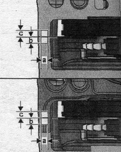 a = 7 mm, b = 7 mm, c = 7 mm.