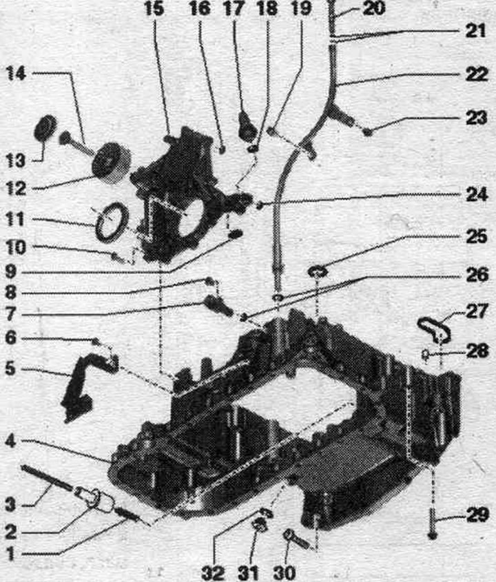 1. Pressure spring.