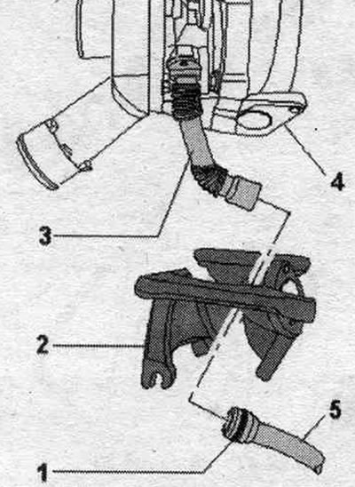 1. Уплътнителен пръстен; 2. Междинен фланец.