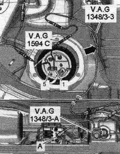 Падлучыць прыладу дыстанцыйнага кіравання для VAG 1348 «VAG 1348/3A» з адаптарным провадам «VAG…