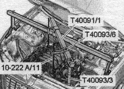 Устанавіць іншыя дэталі траверсы «10-222 А», як паказана на малюнку. Для гэтага ўсталяваць апору…