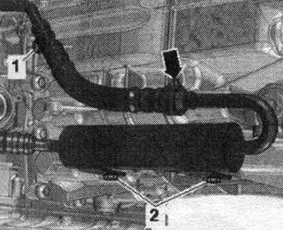 Автомобили с главен филтър ATF «стрелка» от лявата задна част на скоростната кутия