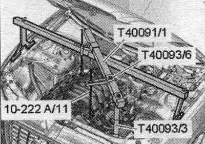 Прыслабіць хадавыя шрубы «10-222 А/11».