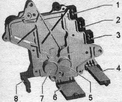 1. Раз'ём да гідраў, блока кіравання, на эл. магн. клапане 1 «N88».