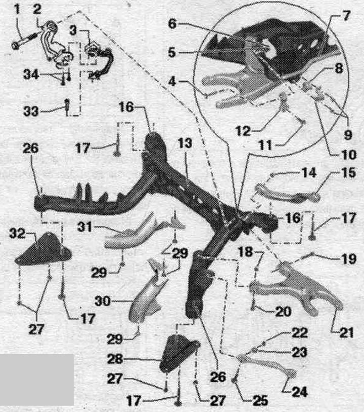 1. Болт: 70 Нм + 180°; замяняць пры зняцці; зацягваць толькі ў становішчы а/м без нагрузкі.