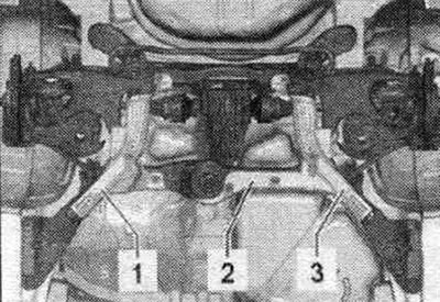 Зняць абарону ад камянёў «1»; «2» і «3» пры наяўнасці.
