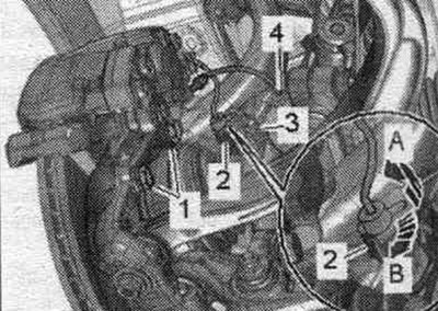 Паслабленне 4-х фіксатараў мацавання тормаў. калодак да торм. клямары недапушчальна. Падняць а/м.…