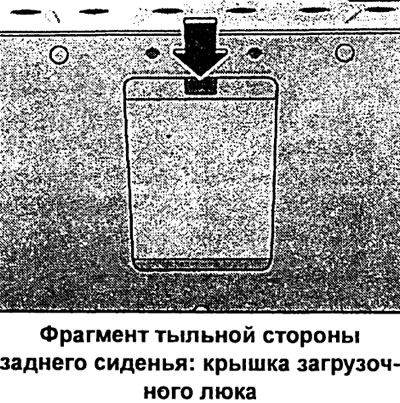 Пользуясь сквозным загрузочным люком с примыкающим к нему чехлом, можно перевозить в салоне…