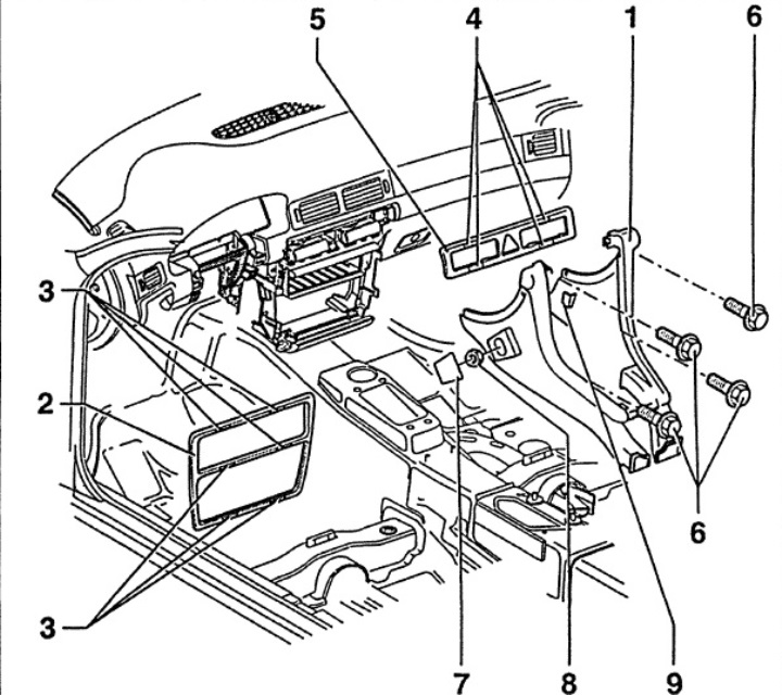 Как разобрать ауди а6 Front ashtray (Audi A6 C5, 1997-2004 / Body / Interior) AudiManual.ru