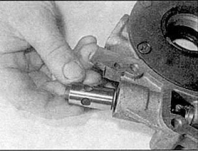 3. Отстранете шайбата и пружината.