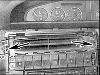 3. Remove the instrument panel, combination switch and shelf.