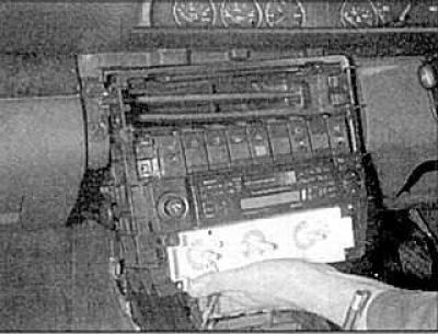 3. Remove the instrument panel, combination switch and shelf.