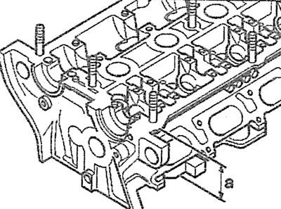 4.24а. Доработка головки блока цилиндров допускается до минимального размера «а», который…