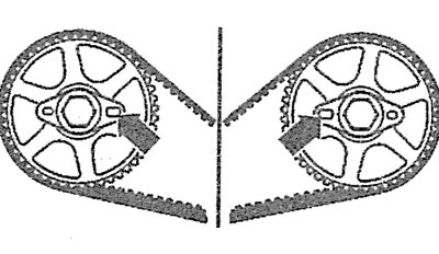 4.25. Убедитесь, что оба отверстия большого диаметра на установочных пластинах шестерен…