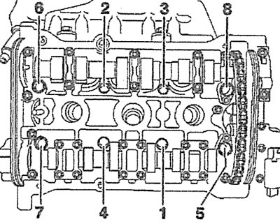 4.30. Затяните болты крепления головки блока цилиндров за несколько проходов в указанной…