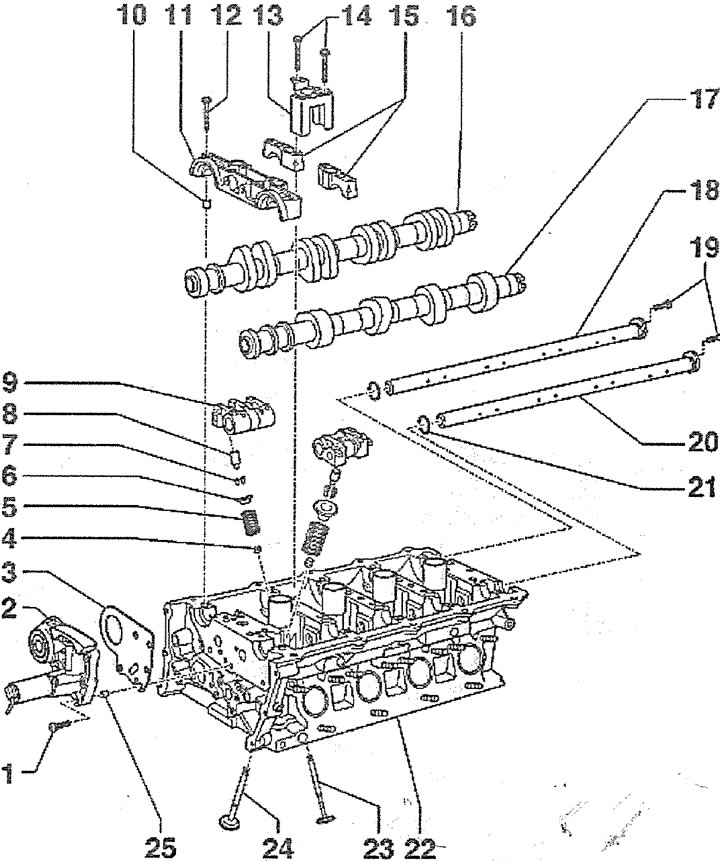 Клапанный механизм и клапан — описание конструкции (Ауди А6 С5 Allroad ...