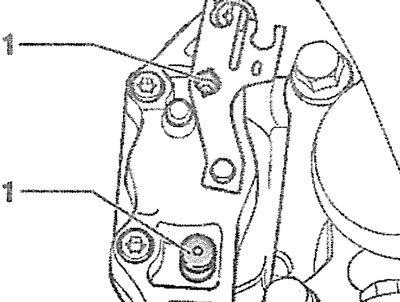 3.5. Remove caps 1 from guide pins