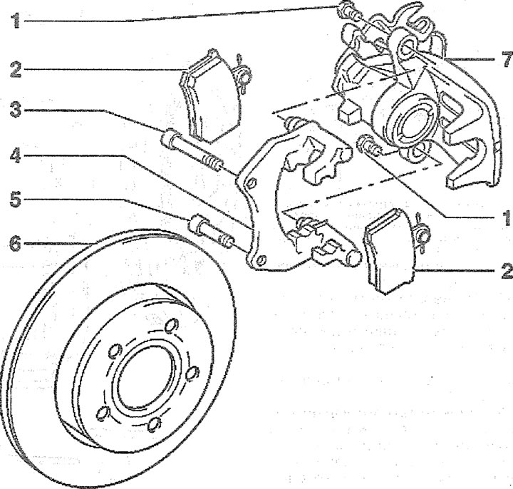 6.0. Mechanizm hamulca tylnego z zaciskiem C38: