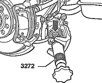 7.4. Screw the piston into the cylinder using the special tool AUDI-3272
