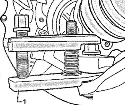 4.4. Press out the ball joint pin of the guide arm from the steering knuckle using a suitable…