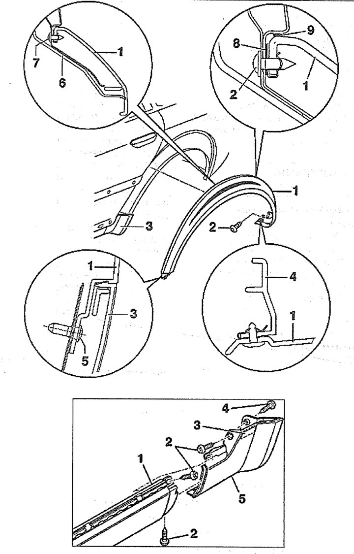 6.10. Rear mudguard and its fastening: