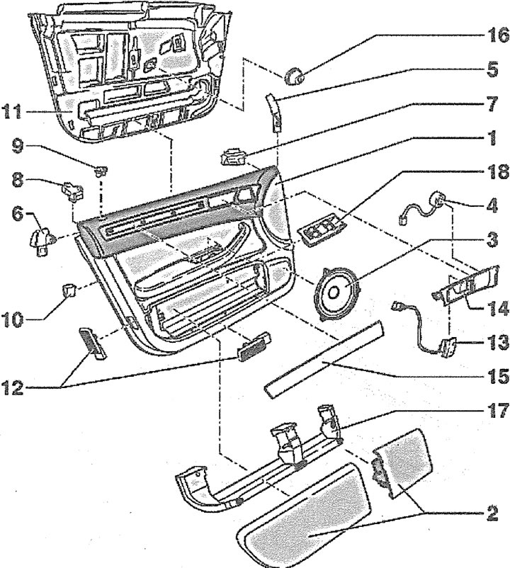 Абіўка вечка багажніка AVANT (Audi А6 С5, 1997-2004 / Кузаў / Інтэр'ер) AudiManu