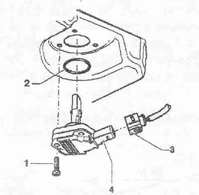 Odpojte konektor «3». Odskrutkujte skrutku «1» a vyberte snímač hladiny oleja a teploty «G266» poz.…