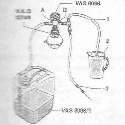 Отстранете маркуча за сгъстен въздух. Отворете кран «A». Благодарение на вакуума охлаждащата…