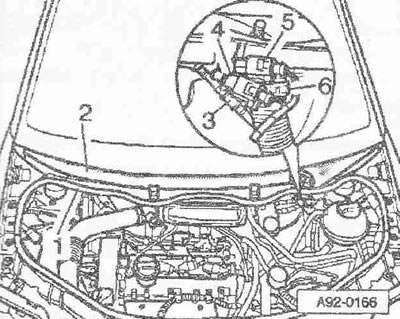 Развийте гайките и болтовете на «стрелката». Издърпайте канала за подаване на свеж въздух напред и…