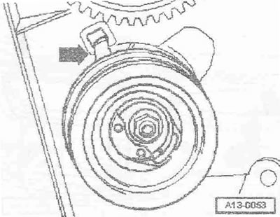 Не завивайте болтовете със стрелки докрай. Зъбното колело на разпределителния вал трябва да се…